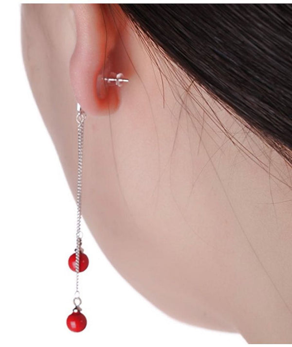 100pcs Earring Backs, Clear Plastic Pad Earnut Replacement, Sterling Silver Plated Brass, 10mm, CF230-1