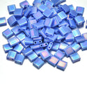 10g Miyuki Full Tila Square Seed Beads 5x5mm, Opaque Rainbow Hydrangea TL-483