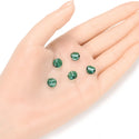 25pcs Adabele Austrian Faceted Flat Round Twist Coin Crystal Beads #5621, Emerald Green, 8mm, Hole ID 1mm, SSW824