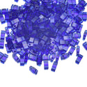 10g Miyuki Half Tila Seed Beads 5x2.3mm, Transparent Blueberry (HTL-151)
