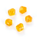 24pcs Adabele Austrian Faceted Helix Spiral Irregular Crystal Beads #5020, Light Topaz Yellow, 6mm, Hole ID 1mm, SSH-608