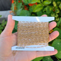 33 Feet Diamond Cut Figaro Chain Link, Raw Brass Uncoated/Unplated, 4.6x2mm, CK10-C1