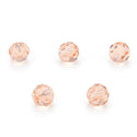50pcs Adabele Austrian Faceted Round Crystal Beads #5000, Light Peach Pink, Size Selections: 4mm/6mm/8mm/10mm