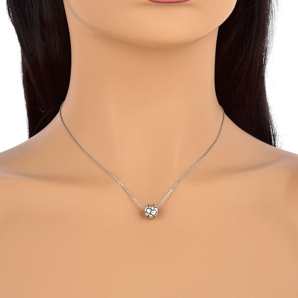 1pc Real 925 Sterling Silver Sea Of Hearts Love Bead Charm, Compatible with Pandora All Other Charm Bracelet, EC4-B6