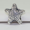 1pc Real Solid Sterling Silver Sea Star Charm Starfish Bead, Compatible with Pandora All Other Charm Bracelets, EC167