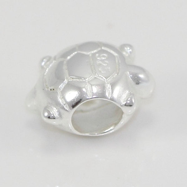 1pc Real Solid Sterling Silver Turtle Charm Longevity Charm Bead, Compatible with Pandora All Other Charm Bracelets, EC383