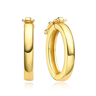 2pcs Tarnish Resistant Twister Hinged Necklace Shortener Clasp for 8mm - 9mm Bead, 18K Gold Plated Brass, BF4-2