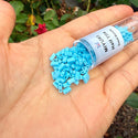 10g Miyuki Half Tila Seed Beads 5x2.3mm, Matte Rainbow Robin's Egg Blue HTL413FR