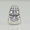 1pc Solid 925 Sterling Silver Snowman Bead Charm, Compatible with Pandora All Other Charm Bracelet, EC157