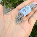 7.5g Miyuki Delica 11/0 Seed Beads, Opaque Galvanized Pewter DB436