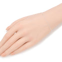 1pc 925 Sterling Silver Beaded Chain Bracelet, 1mm Tiny Round Beads, Length Selections: 6.5 inch/7 inch/7.5 inch