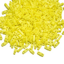 10g Miyuki Quarter Tila Seed Beads 5x1.2mm, Opaque Yellow (QTL-404)