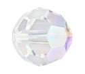 50pcs Adabele Austrian Faceted Round Crystal Beads #5000, Crystal Clear AB, Size Selections: 4mm/6mm/8mm/10mm
