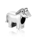 Cute Solid 925 Sterling Silver Horse Charm Good Luck Bead, Compatible with Pandora All Other...