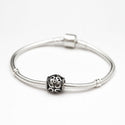 1pc Solid 925 Sterling Silver Two Hearts Union Charm, Compatible with Pandora All Other Charm Bracelet, EC269