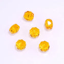 25pcs Adabele Austrian Faceted Donut Rondelle Crystal Beads #5045, Topaz Yellow, 8mm x 5mm, Hole ID 1.2mm, SSO-808