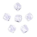 25pcs Adabele Austrian Faceted Diagonal Cube Crystal Beads #5600, Crystal Clear, 7mm, Hole ID 1.1mm, SSD-701