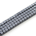 Grade A Natural Black Hematite Gemstone Cube Beads, 2 strands/190pcs Beads, 4mm/Small Tiny, Hole ID 1mm, GFC-K1