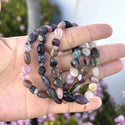 1 Strand Stretch Natural Multi-color Tourmaline Free Form Gemstone Bracelet, 7-10mm Beads, Length Selections: 7 inch/7.5 inch