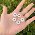 10pcs Natural White Howlite Gemstone Donut Rondelle Beads,14x8mm, Hole ID 5.6mm, GW-A5