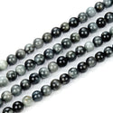 Natural Eagle Hawk's Eye Quartz Gemstone Round Beads, 15 Inch/1 Strand, Size Selections: 6mm/8mm/10mm