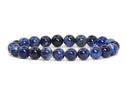 1 Strand Stretch Natural Blue Sodalite Beaded Gemstone Bracelet, 8mm Bead, Length Selections: 7 inch/7.5 inch/8 inch/8.5 inch