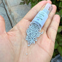 30g Miyuki Delica 11/0 Seed Beads, Opaque Glass Enamel Light Smoke DB1498-1