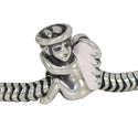 1pc Solid 925 Sterling Silver Winged Angel Bead Charm, Compatible with Pandora All Other Charm Bracelet, EC65