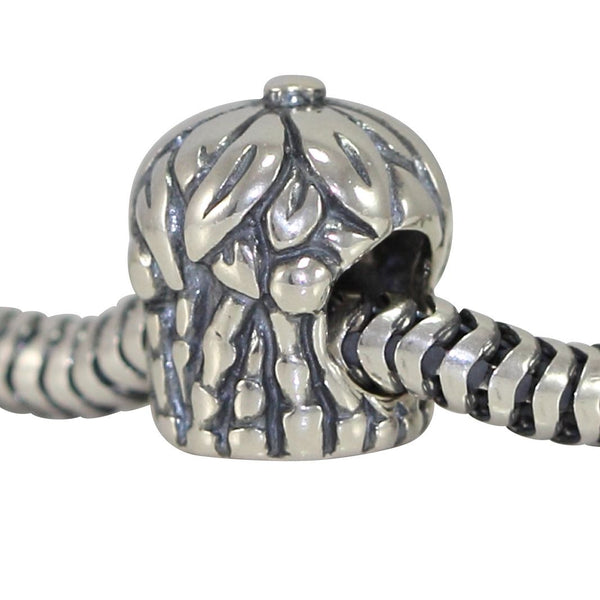 1pc Solid 925 Sterling Silver Sweet Berry Charm Fruit Charm Plant Bead, Compatible with Pandora All Other Charm Bracelet, EC144
