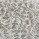 200pcs Open Jump Rings, O Rings, Sterling Silver Plated Brass, 0.8mm/20 Gauge, Size Selections: 4mm/6mm/8mm