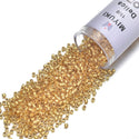 7.5g Miyuki Delica 11/0 Seed Beads, 24Kt Gold-Lined Crystal Gold DB33