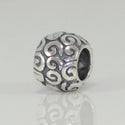 1pc Solid 925 Sterling Silver Interconnectedness Continuity Bead Charm, Compatible with Pandora All Other Charm Bracelet, EC128