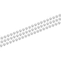 5 Feet 925 Sterling Silver Unfinished Beaded Ball Chain Links, 1mm, Thin Small SSK-C1