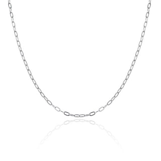 5pcs 304 Stainless Steel 2.5mm Diamond-Cut Flat Cable Link Chain Necklaces (18 Inch/20 Inch/22 Inch/24Inch)
