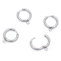 20pcs 18.5mm Surgical Steel Hoop Earring Hooks – 2.5mm Wire