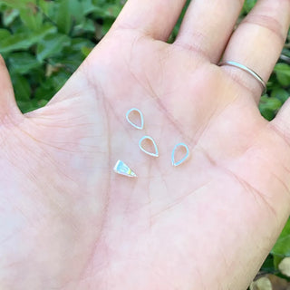 10pcs 925 Sterling Silver Soldered Folding Donut Bail Loop, Pendant Connector, Size Selections: 6x4mm, 7x5mm, 8x5mm