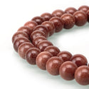 Brown Goldstone Sandstone Gemstone Round Beads, 1 Strand/15 Inch, Size Selections: 4mm/6mm/8mm/10mm