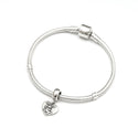 Cute Real Solid Sterling Silver Rabbit Charm Easter Bunny Bead, Compatible with Pandora All...