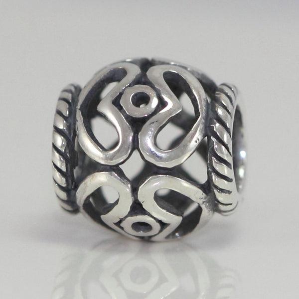 1pc Solid 925 Sterling Silver Two Hearts Union Charm, Compatible with Pandora All Other Charm Bracelet, EC269