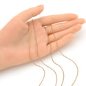 33 Feet Diamond Cut Flat Cable Chain Link, Raw Copper Uncoated/Unplated, 1.5mm Thin Small, CK10-F2