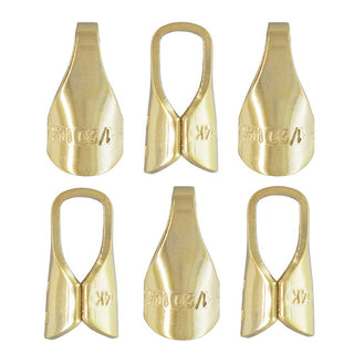 10pcs Real 1/20 14K Gold Filled Glue In Cord End Caps, Hole ID Selections: 1.5mm/2mm/3mm