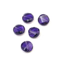 25pcs Adabele Austrian Faceted Flat Round Twist Coin Crystal Beads #5621, Purple Velvet, 8mm, Hole ID 1mm, SSW827