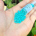 10g Miyuki Quarter Tila Seed Beads 5x1.2mm, Opaque Mint Green (QTL-412)