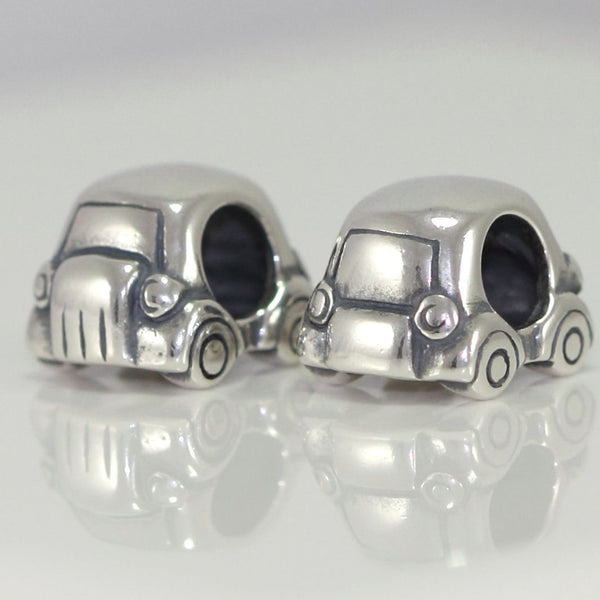 1pc Solid 925 Sterling Silver Cute Car Charm I Love Car Bead, Compatible with Pandora All Other Charm Bracelet, EC150
