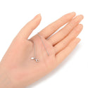 1pc 925 Sterling Silver 1mm Thin Smooth Round Snake Chain Bracelet, Tarnish Resistant White Gold Plated, Length Selections: 7 inch/7.5 inch/8 inch