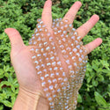 140pcs Creative Club Faceted Round Crystal Glass Beads, Golden Shadow, 8mm, Hole ID 1mm, CC2R828