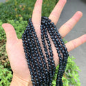 200pcs Creative Club Faceted Round Crystal Glass Beads, Dark Sapphire, 6mm (0.24 inch), Hole ID 1mm, CC2R620