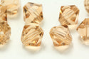 50pcs Adabele Austrian Faceted Bicone Crystal Beads #5301, Light Peach (Pink), Size Selections: 6mm/8mm/10mm