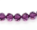 50pcs Adabele Austrian Faceted Round Crystal Beads #5000, Amethyst, Size Selections: 4mm/6mm/8mm/10mm