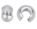 20pcs 925 Sterling Silver Crimp Bead Knot Cover, End Caps, Size Selections: 3mm/4mm/5mm/6mm